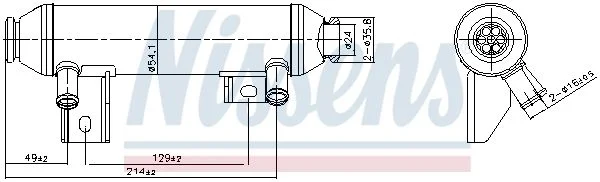 Resfriador, recirculação dos gases de escape NISSENS 989419