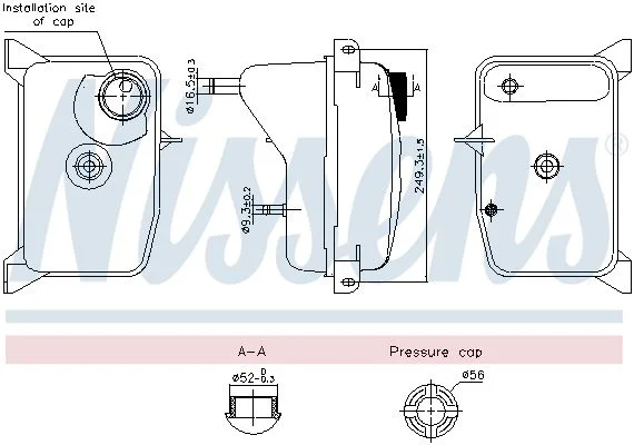 Expansion Tank, coolant NISSENS 996353