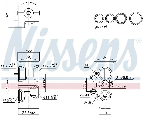 Expansion Valve, air conditioning NISSENS 999428