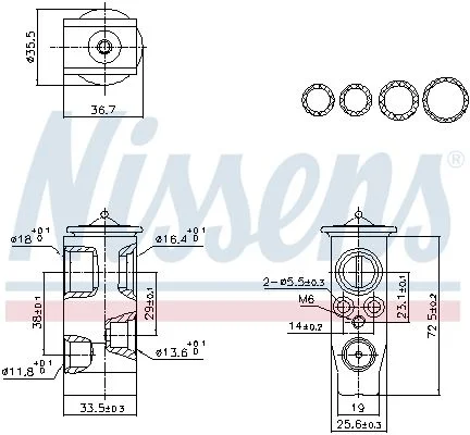 Expansion Valve, air conditioning nissens 999452