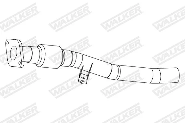Corrugated Pipe, exhaust system WALKER 10951