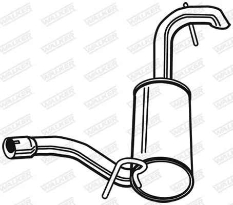 Rear Muffler WALKER 23888