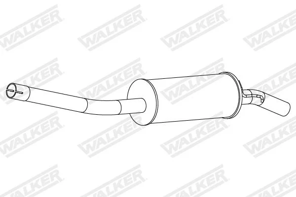 Rear Muffler WALKER 24327