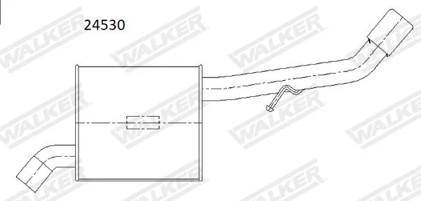 Rear Muffler WALKER 24530