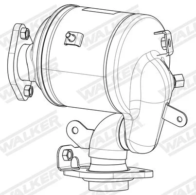 Soot/Particulate Filter, exhaust system WALKER 73417