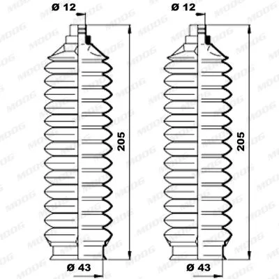 Kit de Fole, direção MOOG K150213