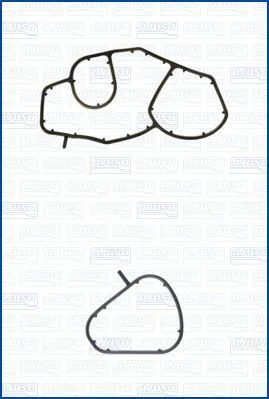 Gasket Set, oil cooler AJUSA 77011700