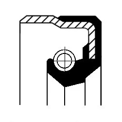 Shaft Seal, wheel hub CORTECO 01020679B