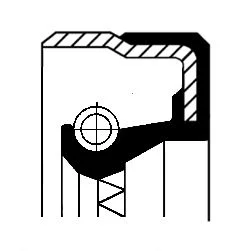Shaft Seal, manual transmission CORTECO 01031879B
