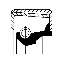 Shaft Seal, manual transmission CORTECO 12001577B