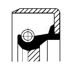 Shaft Seal, manual transmission CORTECO 12011463B