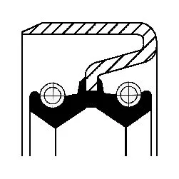 Shaft Seal, manual transmission CORTECO 12012282B