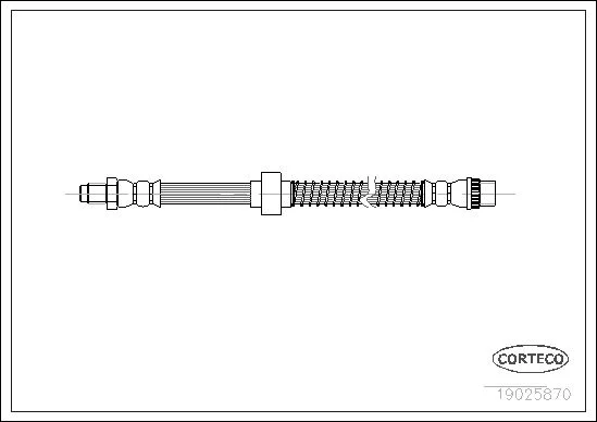 Brake Hose CORTECO 19025870