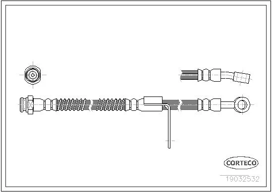 Brake Hose CORTECO 19032532