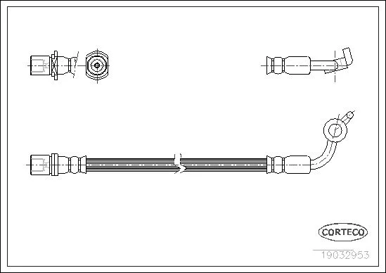 Brake Hose CORTECO 19032953