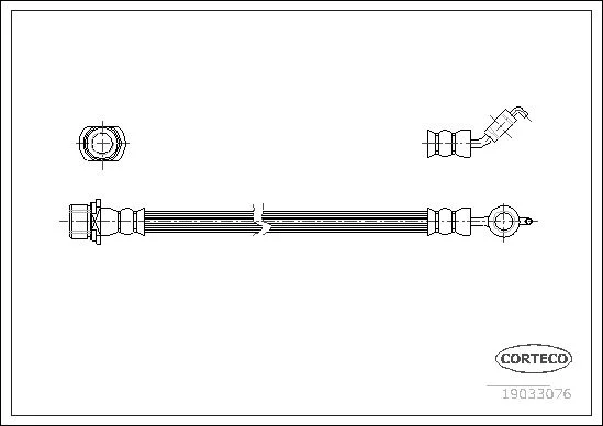 Brake Hose CORTECO 19033076