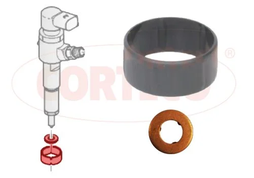 Conjunto de Anéis de Vedação, válvula de injeção CORTECO 49445013