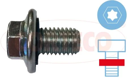Parafuso de drenagem, cárter do óleo CORTECO 49471177