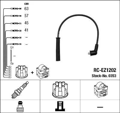 Ignition Cable Kit NGK 0353
