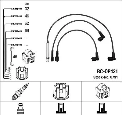 Ignition Cable Kit NGK 0791