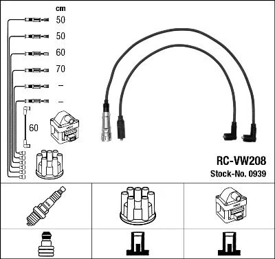 Ignition Cable Kit NGK 0939