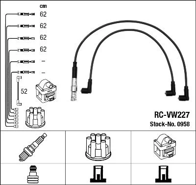 Ignition Cable Kit NGK 0958