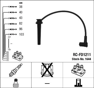 Ignition Cable Kit NGK 1644