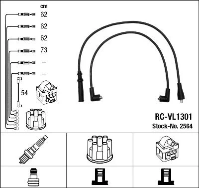 Ignition Cable Kit NGK 2564