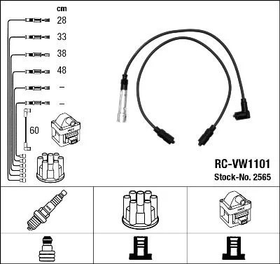 Ignition Cable Kit NGK 2565