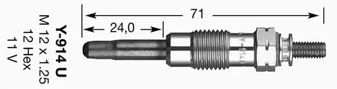 Vela de Incandescência NGK 2643
