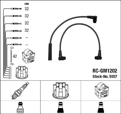 Ignition Cable Kit NGK 5557
