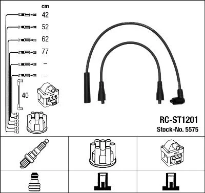Ignition Cable Kit NGK 5575