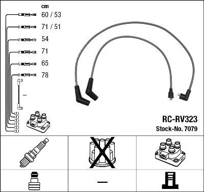 Ignition Cable Kit NGK 7079