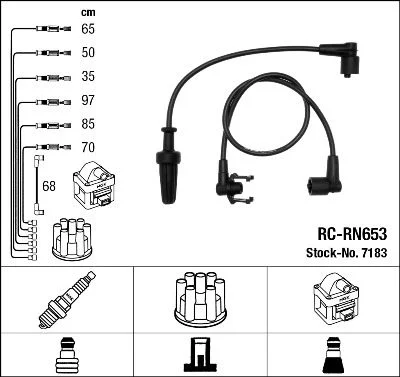 Ignition Cable Kit NGK 7183