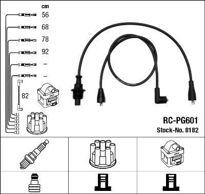 Ignition Cable Kit NGK 8182