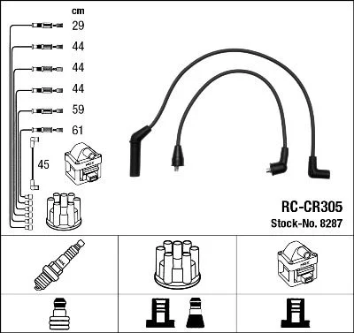 Ignition Cable Kit NGK 8287