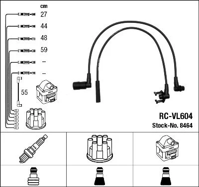 Ignition Cable Kit NGK 8464