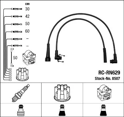 Ignition Cable Kit NGK 8507