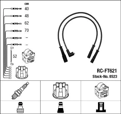 Ignition Cable Kit NGK 8523
