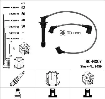 Conjunto de cabos de ignição NGK 9459