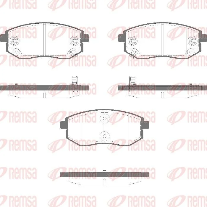 Brake Pad Set, disc brake remsa 1981.02