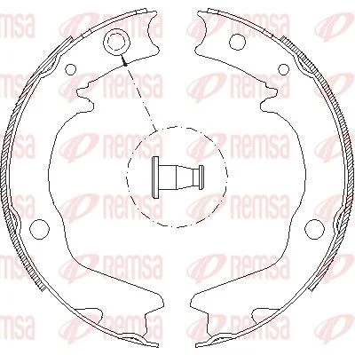 Brake Shoe, parking brake REMSA 4702.00