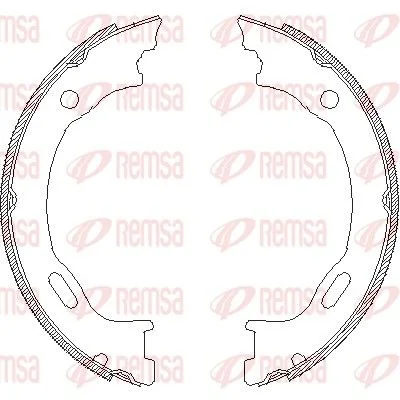 Brake Shoe, parking brake REMSA 4707.01