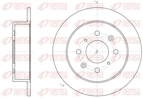 Brake Disc REMSA 6521.00