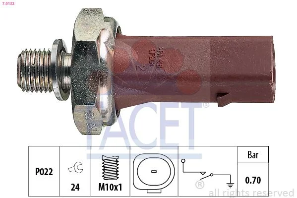 Oil Pressure Switch facet 7.0132
