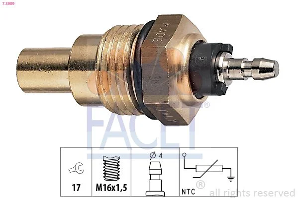 Sensor, coolant temperature facet 7.3009