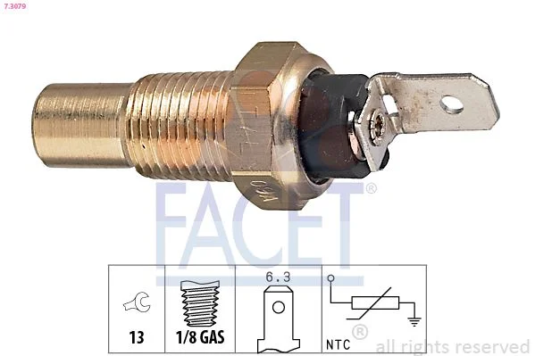 Sensor, coolant temperature facet 7.3079