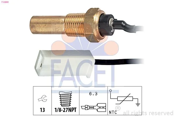 Sensor, oil temperature facet 7.3250