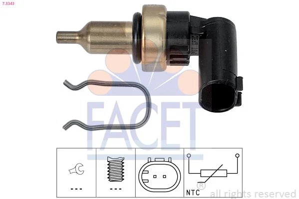 Sensor, coolant temperature facet 7.3343