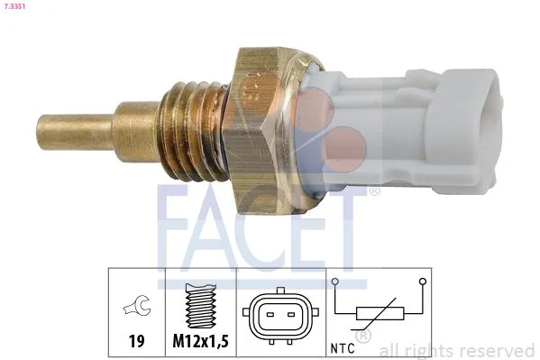 Sensor, oil temperature facet 7.3351